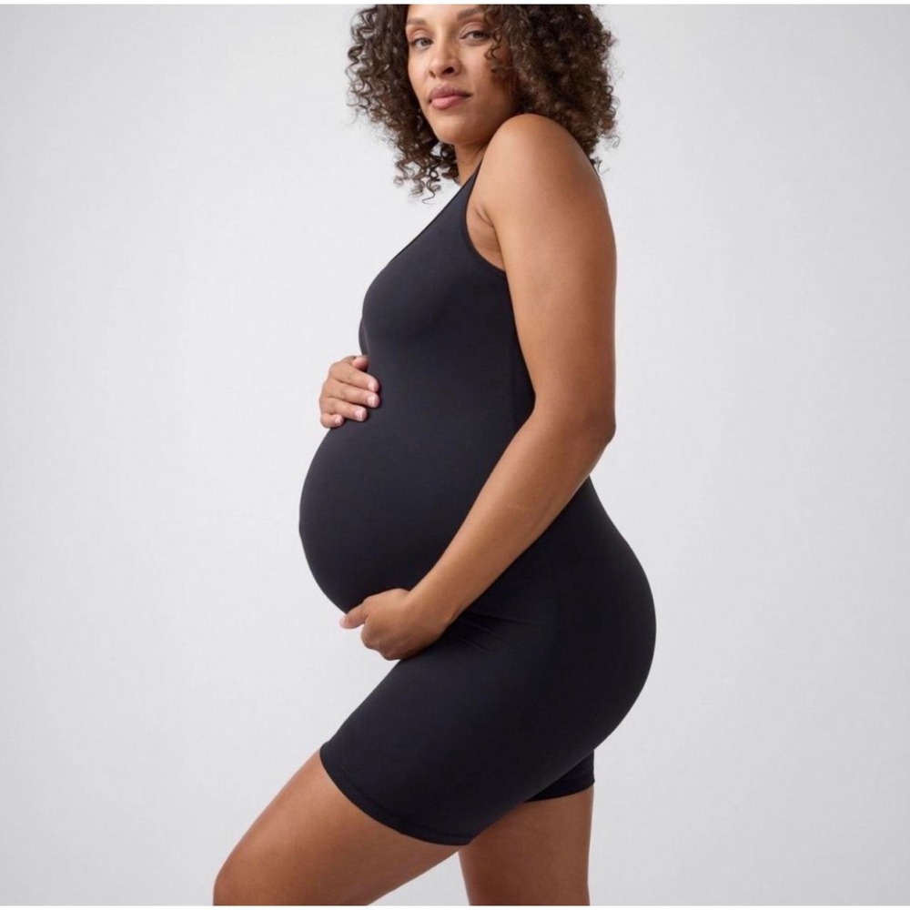 Isabel Maternity by Ingrid & Isabel Black Short Unitard Romper XL NWT